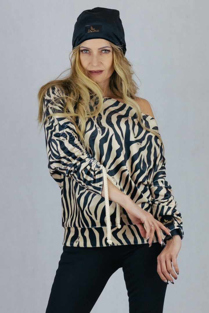 Animal Lamu Sweatshirt Animal Lamu Sweatshirt Dino Fossil Print On