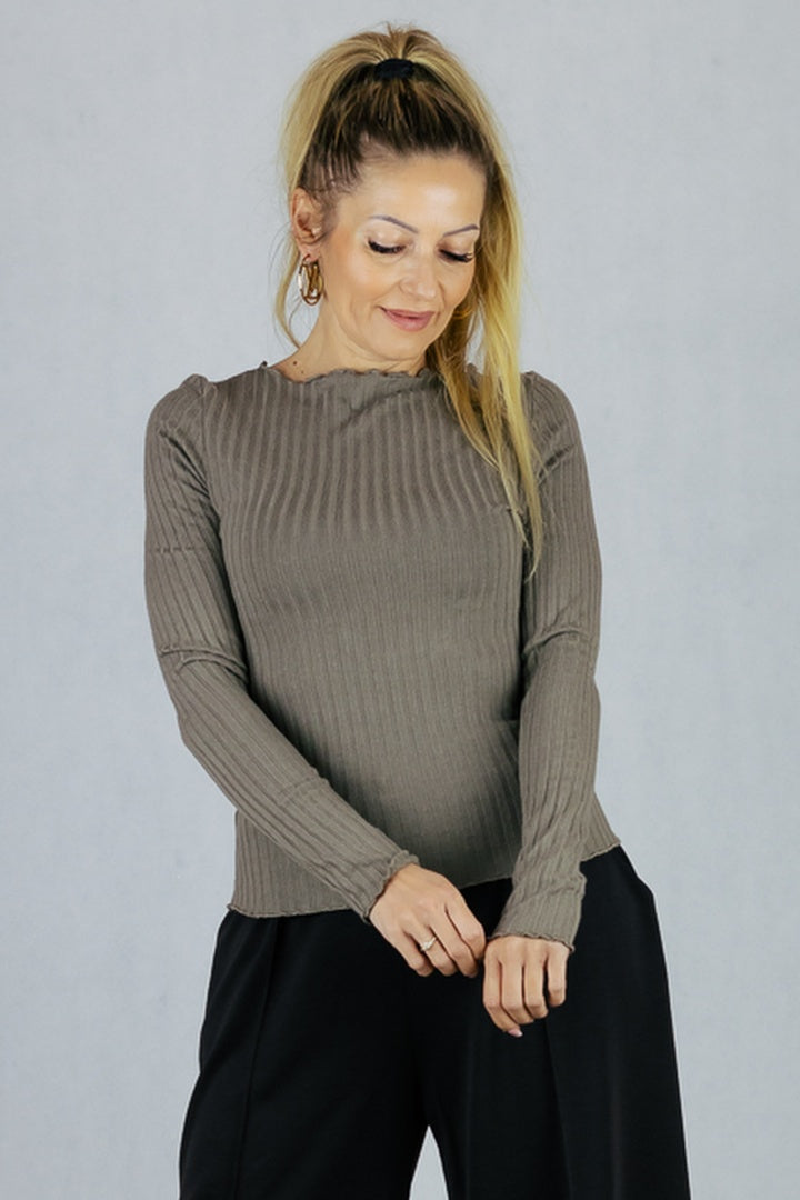 Bluzka prążek UNIWERSALNY Made in Italy Bluzki Inspiracja Jelenia Gora