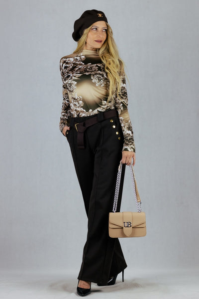 Bluzka w kwiaty 3D - III UNIWERSALNY Made in Italy Bluzki Inspiracja Jelenia Gora