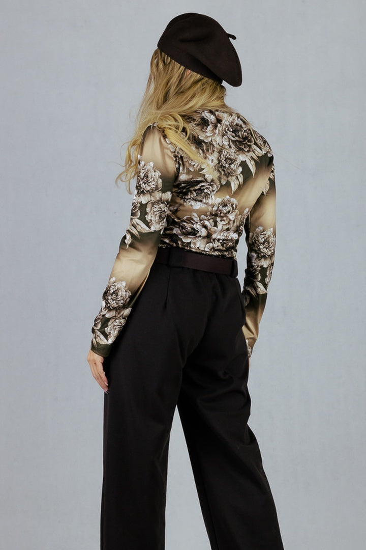 Bluzka w kwiaty 3D - III UNIWERSALNY Made in Italy Bluzki Inspiracja Jelenia Gora