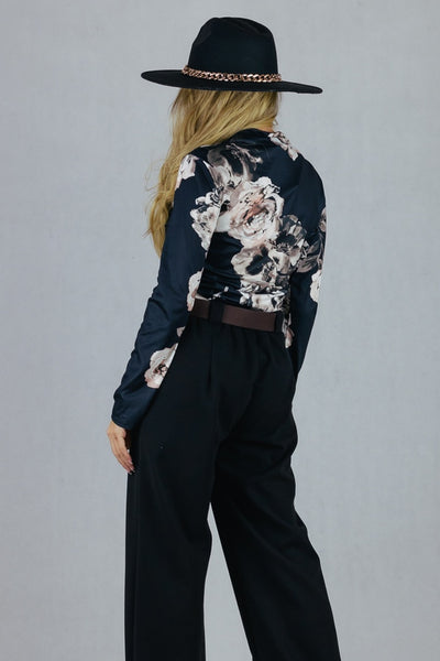 Bluzka w kwiaty 3D - IV UNIWERSALNY Made in Italy Bluzki Inspiracja Jelenia Gora