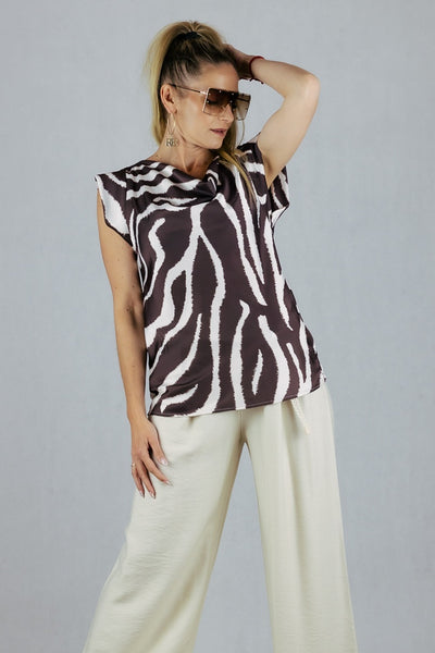 Bluzka - zebra UNIWERSALNY Unique Bluzki Inspiracja Jelenia Gora