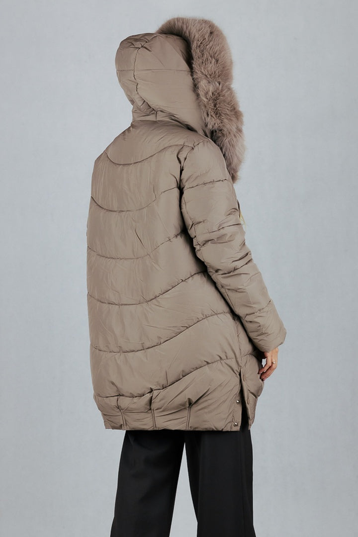 Kurtka z odpinanym futerkiem XXL Happy House Kurtki Inspiracja Jelenia Gora