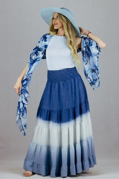 Spódnica maxi cieniowana UNIWERSALNY Made in Italy Spódnice Inspiracja Jelenia Gora