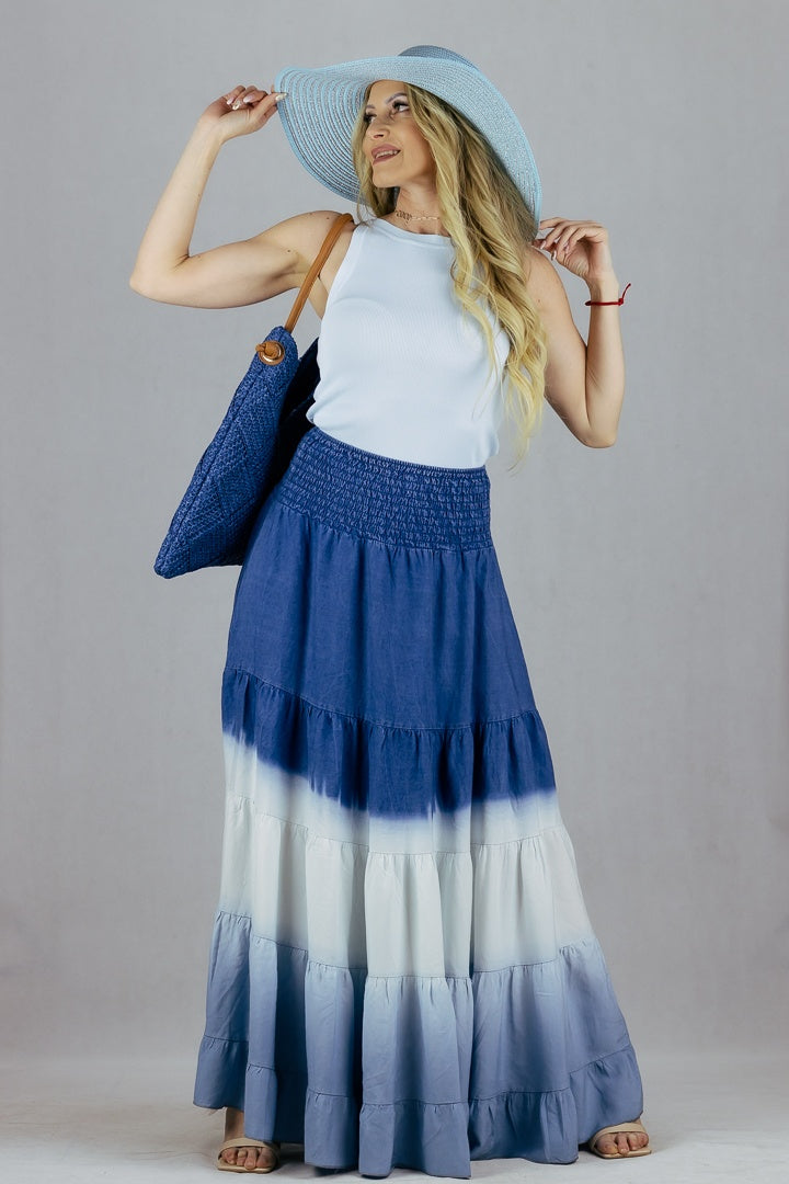 Spódnica maxi cieniowana UNIWERSALNY Made in Italy Spódnice Inspiracja Jelenia Gora