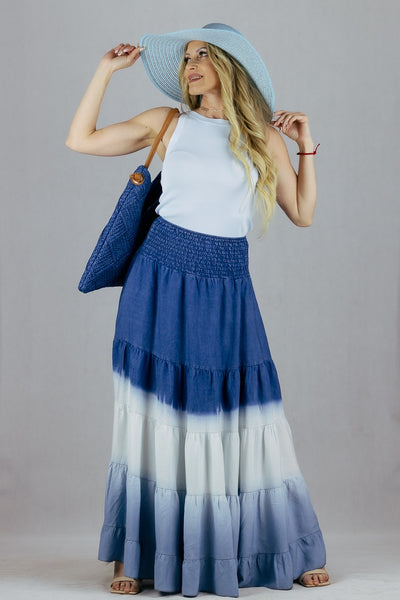 Spódnica maxi cieniowana UNIWERSALNY Made in Italy Spódnice Inspiracja Jelenia Gora