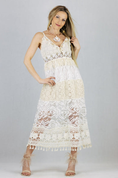 Sukienka boho na ramiączkach UNIWERSALNY Made in Italy Sukienki Inspiracja Jelenia Gora