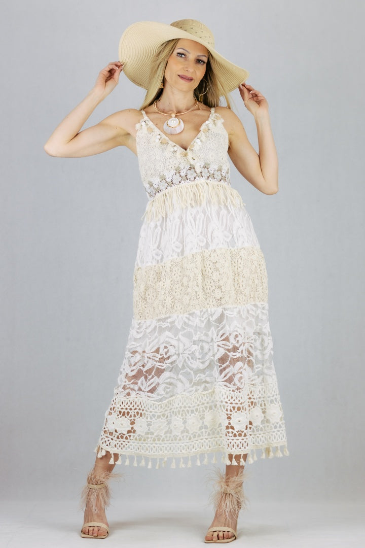 Sukienka boho na ramiączkach UNIWERSALNY Made in Italy Sukienki Inspiracja Jelenia Gora