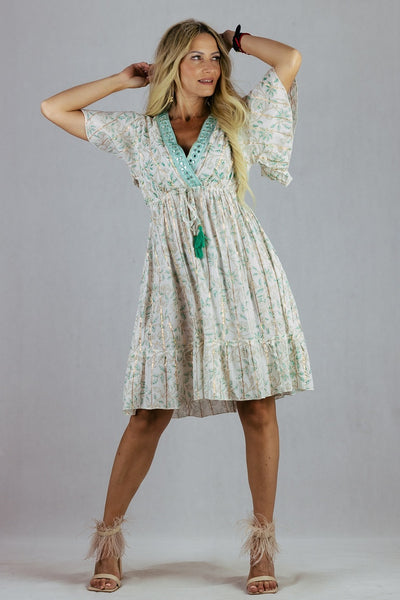 Sukienka Carla w stylu boho UNIWERSALNY Made in India Sukienki Inspiracja Jelenia Gora
