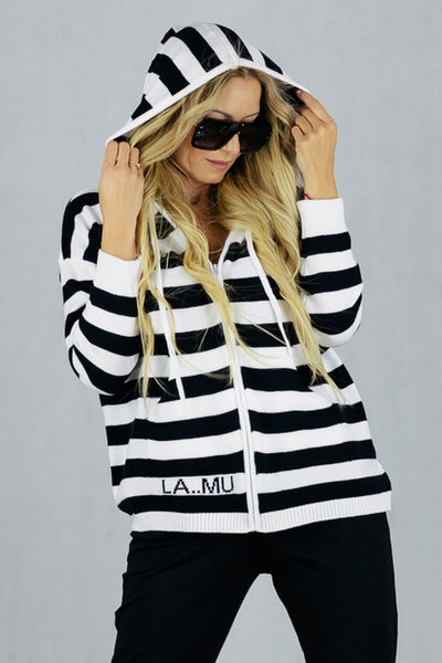 Sweter La Mu z kapturem UNIWERSALNY La Mu Swetry Inspiracja Jelenia Gora