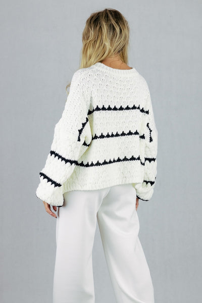 Sweter Milano - biały UNIWERSALNY Made in Italy Swetry Inspiracja Jelenia Gora