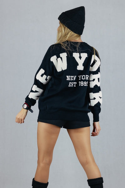 Sweter New York UNIWERSALNY Lamiar Swetry Inspiracja Jelenia Gora