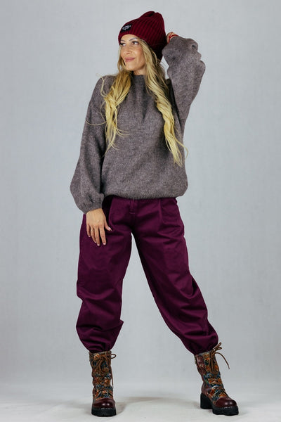 Sweter Velmo - fango UNIWERSALNY Made in Italy Swetry Inspiracja Jelenia Gora