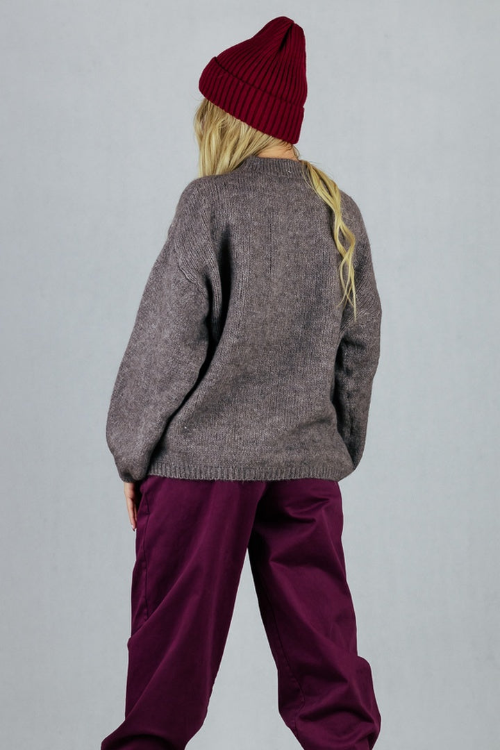 Sweter Velmo - fango UNIWERSALNY Made in Italy Swetry Inspiracja Jelenia Gora