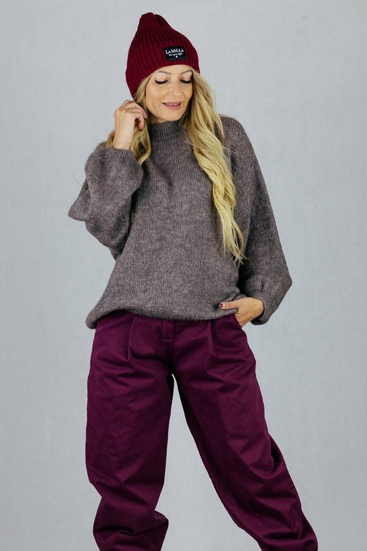 Sweter Velmo - fango UNIWERSALNY Made in Italy Swetry Inspiracja Jelenia Gora