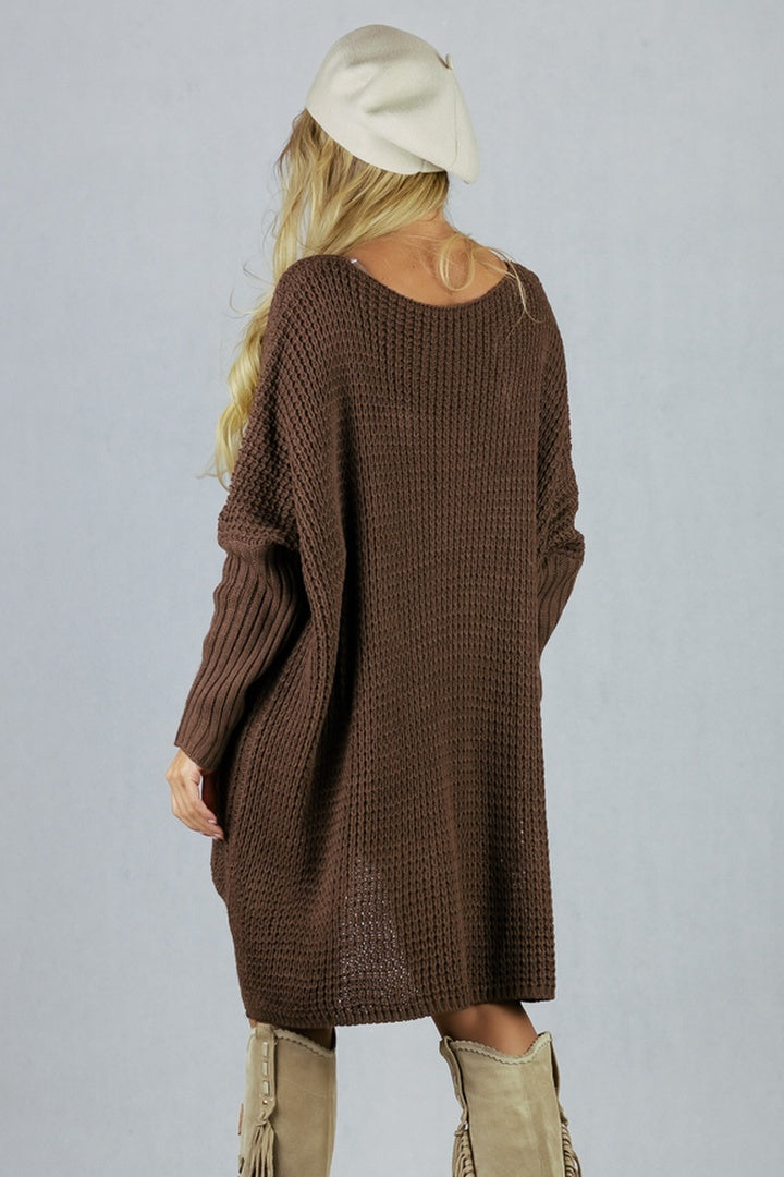 Sweter z przedłużanym tyłem UNIWERSALNY Made in Italy Swetry Inspiracja Jelenia Gora