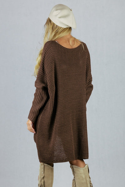 Sweter z przedłużanym tyłem UNIWERSALNY Made in Italy Swetry Inspiracja Jelenia Gora