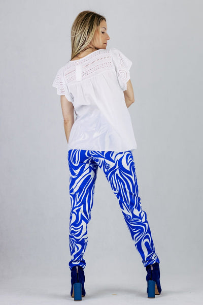 Bluzka boho z haftem - biała UNIWERSALNY Made in Italy Bluzki Inspiracja Jelenia Gora