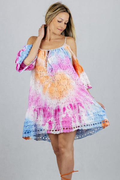 Sukienka kolorowa Boho UNIWERSALNY Made in Italy Sukienki Inspiracja Jelenia Gora